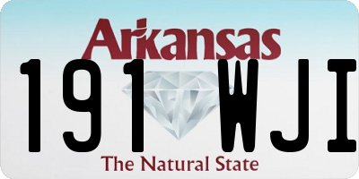 AR license plate 191WJI