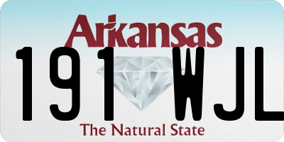 AR license plate 191WJL