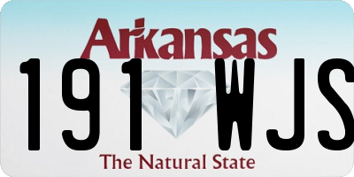 AR license plate 191WJS