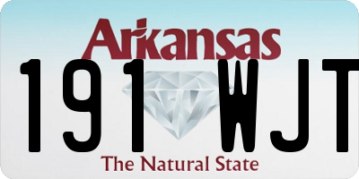 AR license plate 191WJT