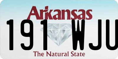 AR license plate 191WJU