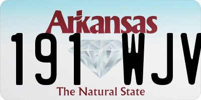 AR license plate 191WJV