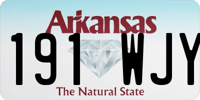 AR license plate 191WJY