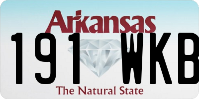 AR license plate 191WKB