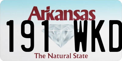 AR license plate 191WKD