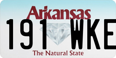 AR license plate 191WKE