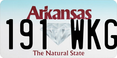AR license plate 191WKG