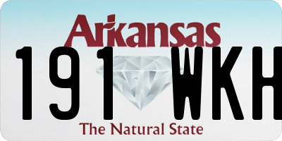 AR license plate 191WKH