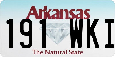AR license plate 191WKI