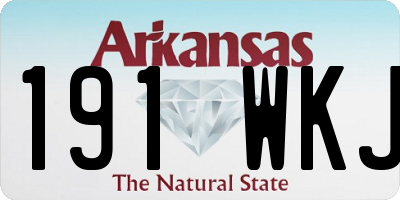 AR license plate 191WKJ