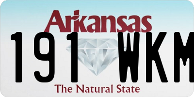 AR license plate 191WKM