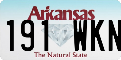 AR license plate 191WKN
