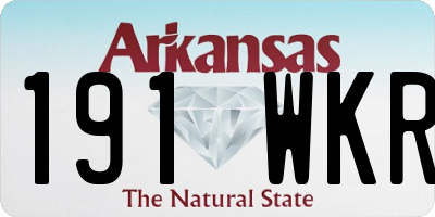 AR license plate 191WKR