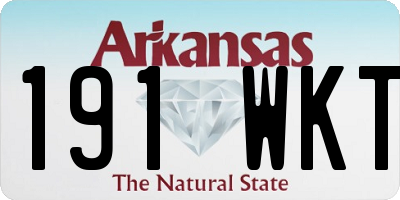 AR license plate 191WKT