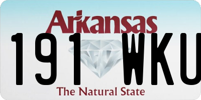 AR license plate 191WKU