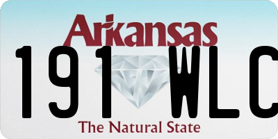 AR license plate 191WLC