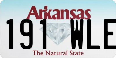 AR license plate 191WLE