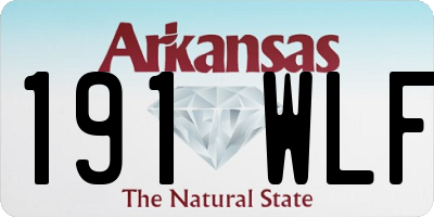 AR license plate 191WLF