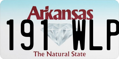 AR license plate 191WLP