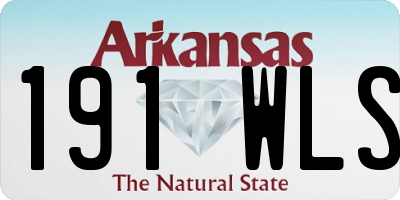 AR license plate 191WLS