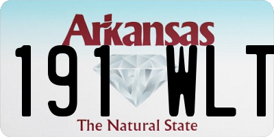 AR license plate 191WLT