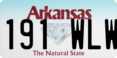 AR license plate 191WLW