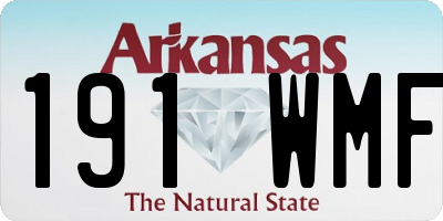 AR license plate 191WMF