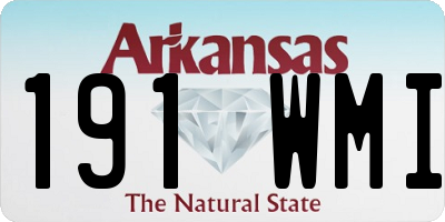 AR license plate 191WMI