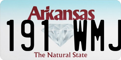 AR license plate 191WMJ