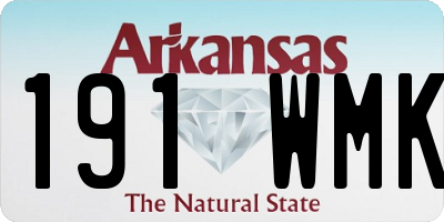 AR license plate 191WMK
