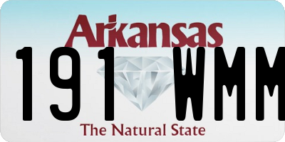 AR license plate 191WMM