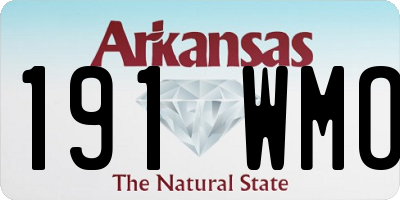 AR license plate 191WMO