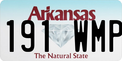 AR license plate 191WMP