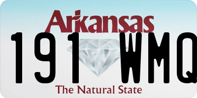 AR license plate 191WMQ