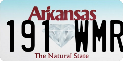 AR license plate 191WMR