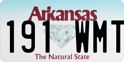 AR license plate 191WMT