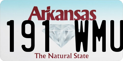 AR license plate 191WMU