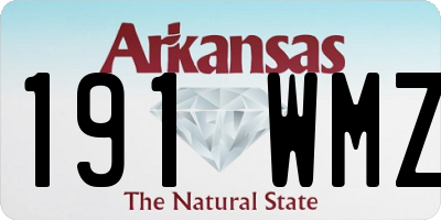 AR license plate 191WMZ