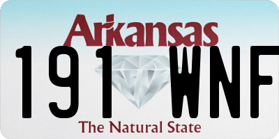 AR license plate 191WNF