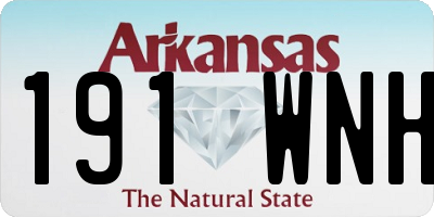 AR license plate 191WNH