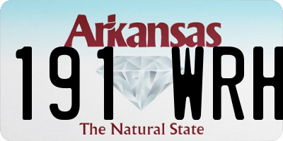 AR license plate 191WRH