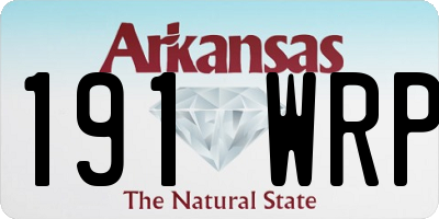 AR license plate 191WRP