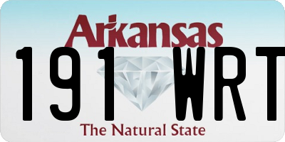 AR license plate 191WRT
