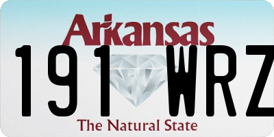 AR license plate 191WRZ