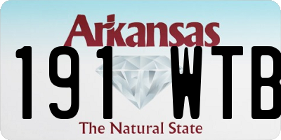 AR license plate 191WTB