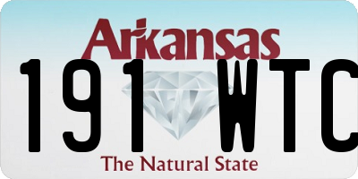 AR license plate 191WTC