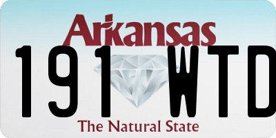 AR license plate 191WTD