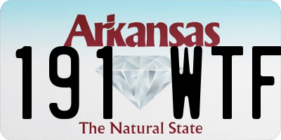 AR license plate 191WTF