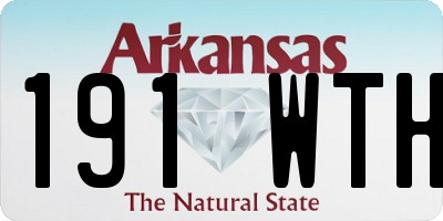 AR license plate 191WTH