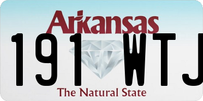 AR license plate 191WTJ